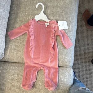 Pink Ruffled Kids One Piece